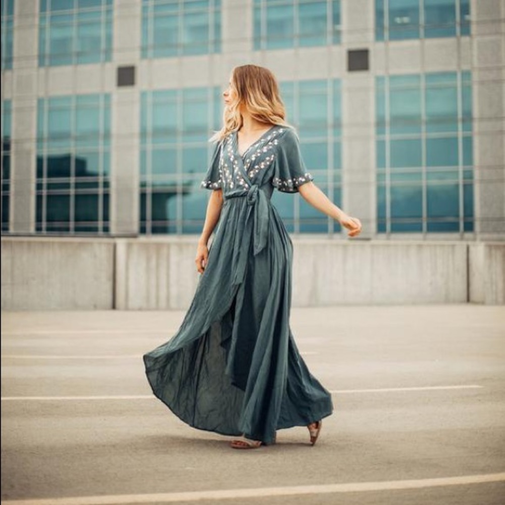 Piper and Scoot Parklan Jade Dress